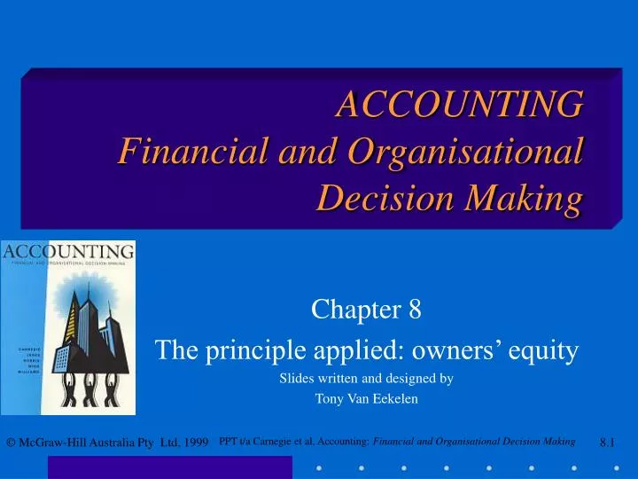 accounting financial and organisational decision making