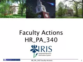 Faculty Actions HR_PA_340