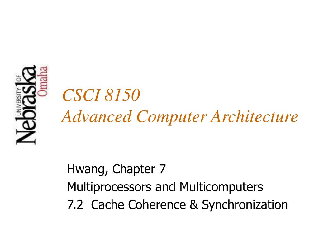 PPT - CSCI 8150 Advanced Computer Architecture PowerPoint Presentation ...