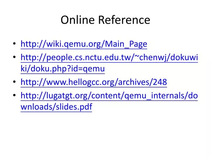 online reference