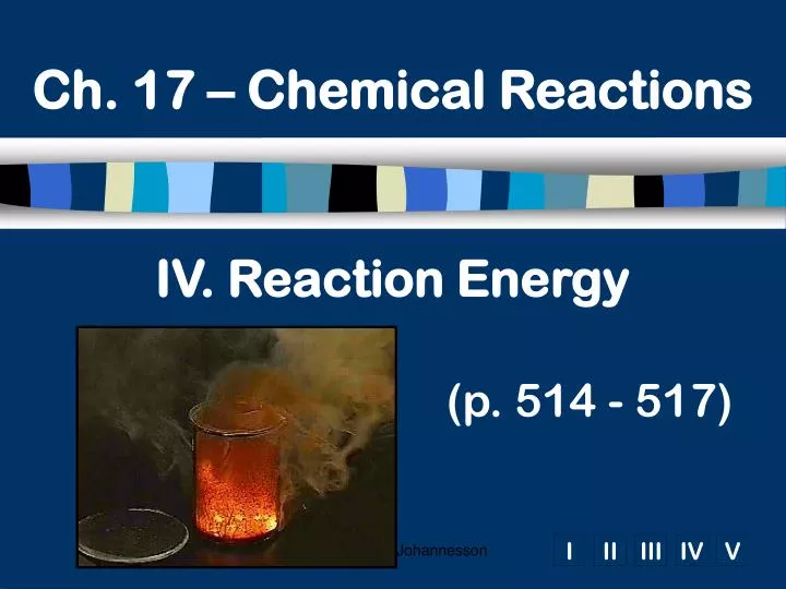 ch 17 chemical reactions