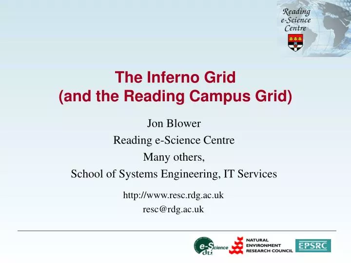 the inferno grid and the reading campus grid