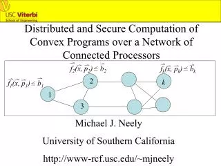 Distributed and Secure Computation of Convex Programs over a Network of Connected Processors