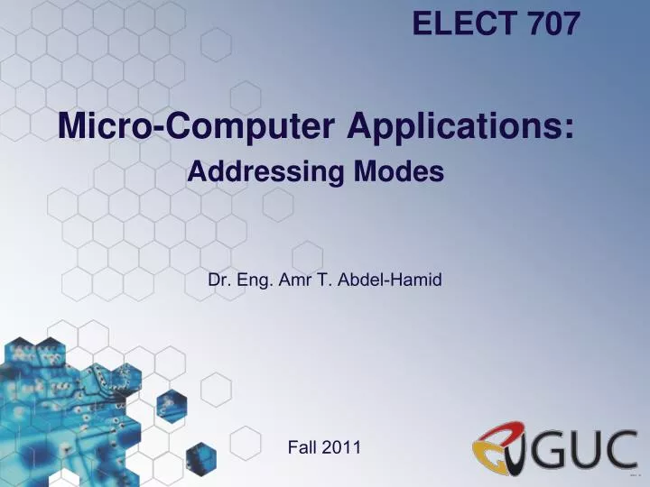 micro computer applications addressing modes