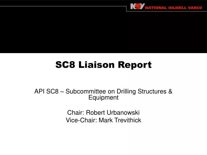 sc8 liaison report