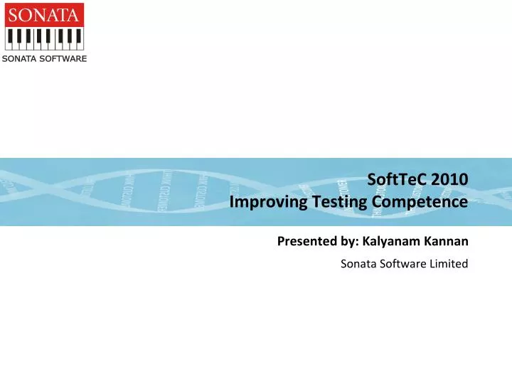 softtec 2010 improving testing competence