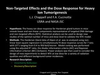 Non-Targeted Effects and the Dose Response for Heavy Ion Tumorigenesis