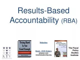 Results-Based Accountability (RBA)