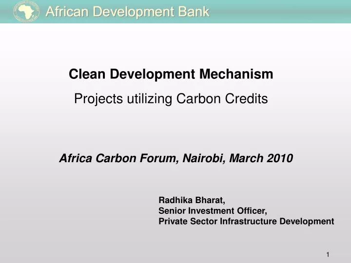 clean development mechanism projects utilizing carbon credits