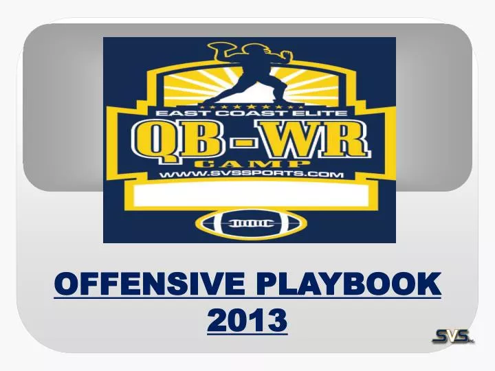 offensive playbook 2013