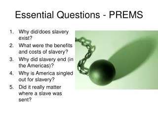 Essential Questions - PREMS