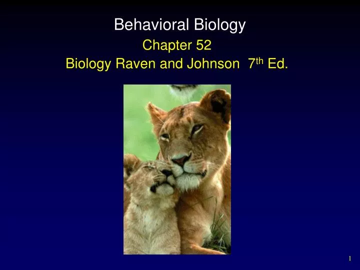 behavioral biology