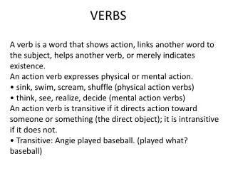 VERBS