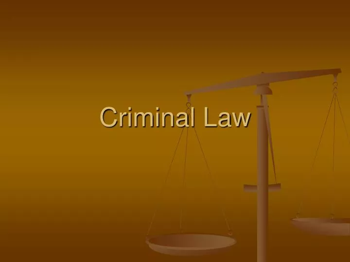 criminal law