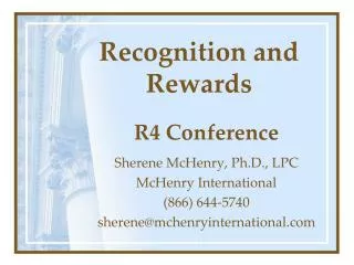 Recognition and Rewards