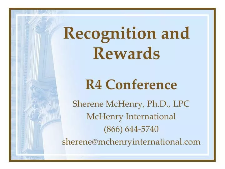recognition and rewards