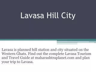 Lavasa Hill City