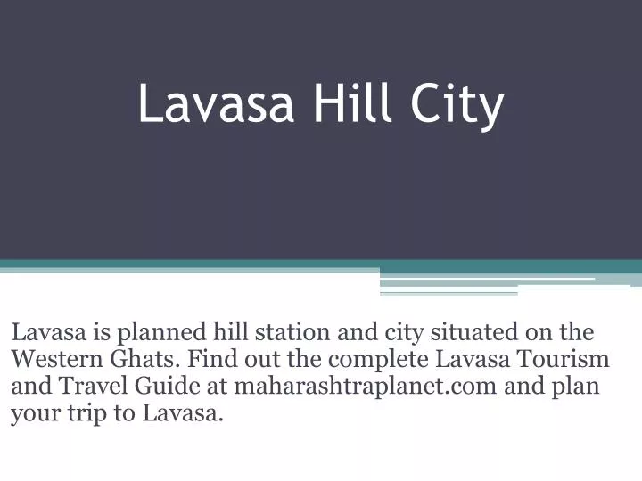 lavasa hill city