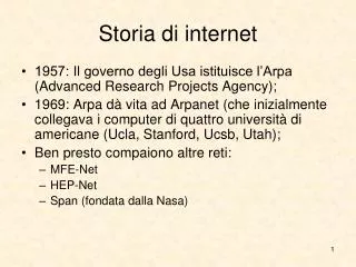 storia di internet