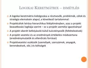 logikai keretm trix ism tl s
