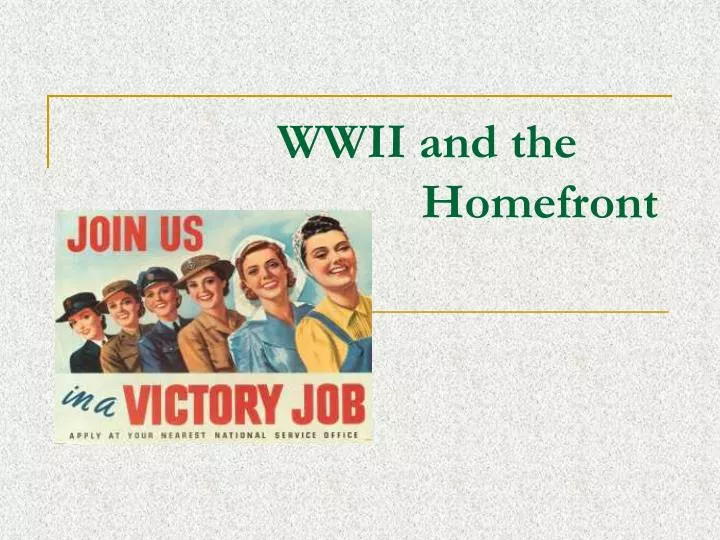 wwii and the homefront