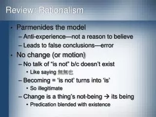 Review: Rationalism