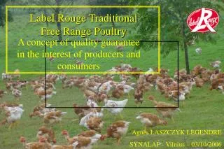 Label Rouge Traditional Free Range Poultry