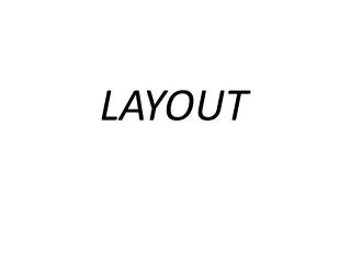 layout