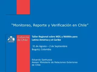 monitoreo reporte y verificaci n en chile
