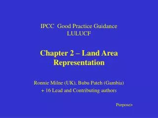 IPCC Good Practice Guidance LULUCF