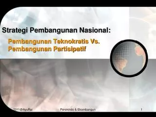 strategi pembangunan nasional
