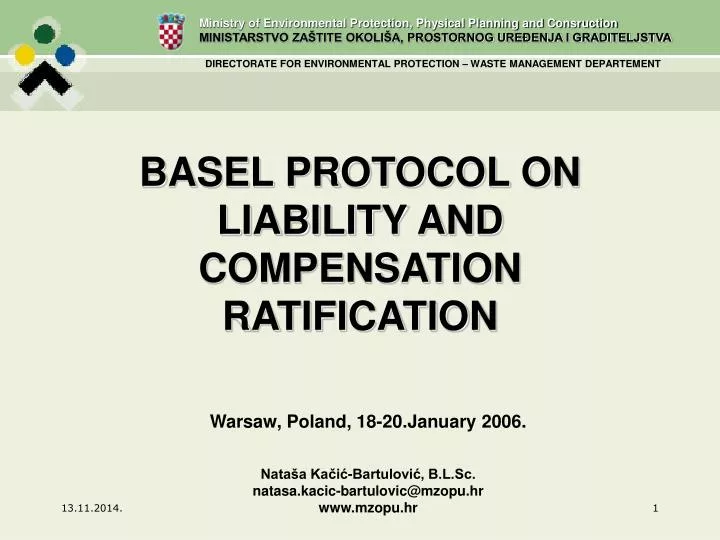 basel protocol on liability and compensation ratification