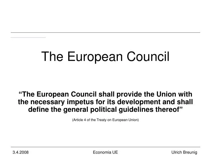 the european council