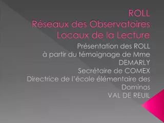 roll r seaux des observatoires locaux de la lecture