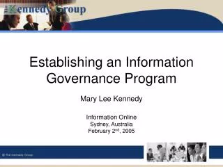 Establishing an Information Governance Program