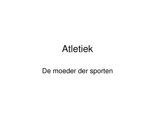 atletiek