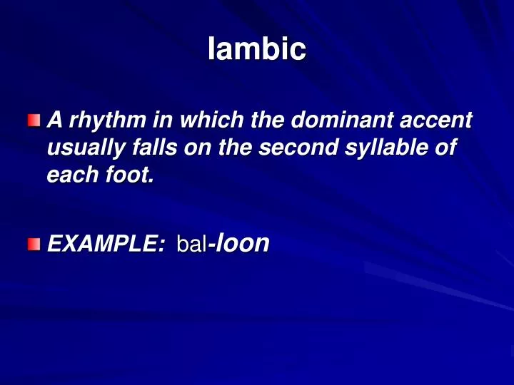 iambic