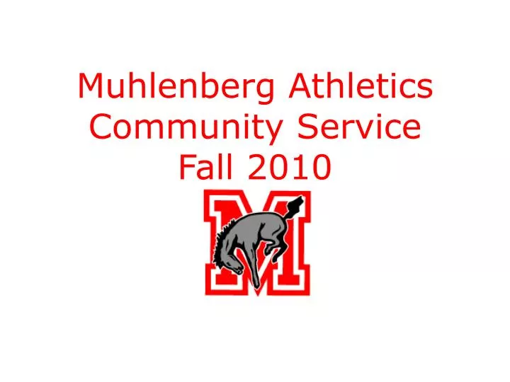 muhlenberg athletics community service fall 2010