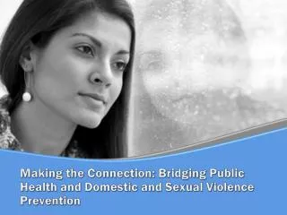 Making the Connection: Bridging Public Health and Domestic and Sexual Violence Prevention