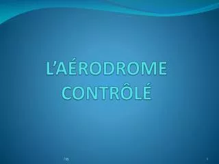 l a rodrome contr l