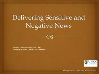 Delivering Sensitive and Negative News