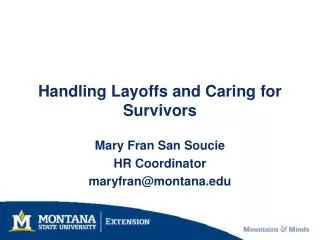 Handling Layoffs and Caring for Survivors