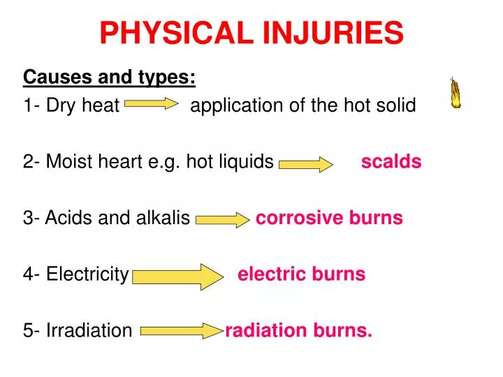 physical injuries