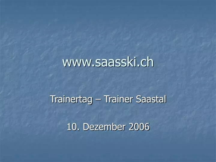 www saasski ch