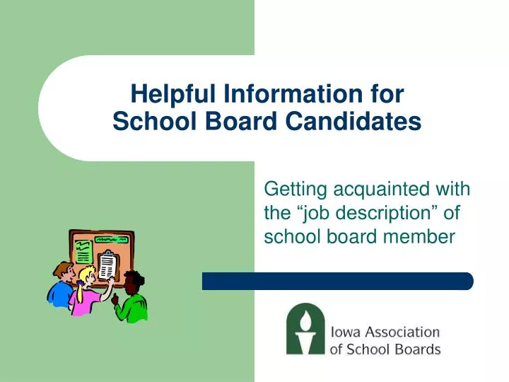 helpful information for school board candidates