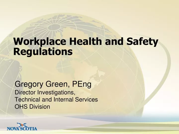 workplace health and safety regulations