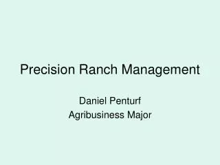 Precision Ranch Management