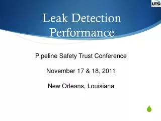 Leak Detection Performance