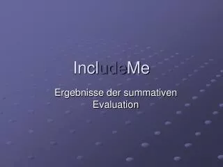 incl ude me