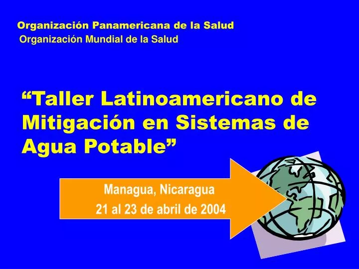 organizaci n panamericana de la salud